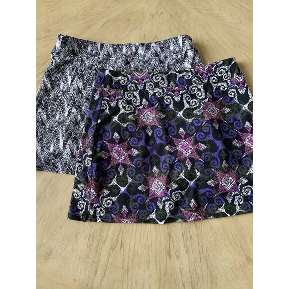 2 * Tennis Skirt Skorts Mini Tranquility Casual Preppy Tennis Athletic Small - Picture 9 of 9